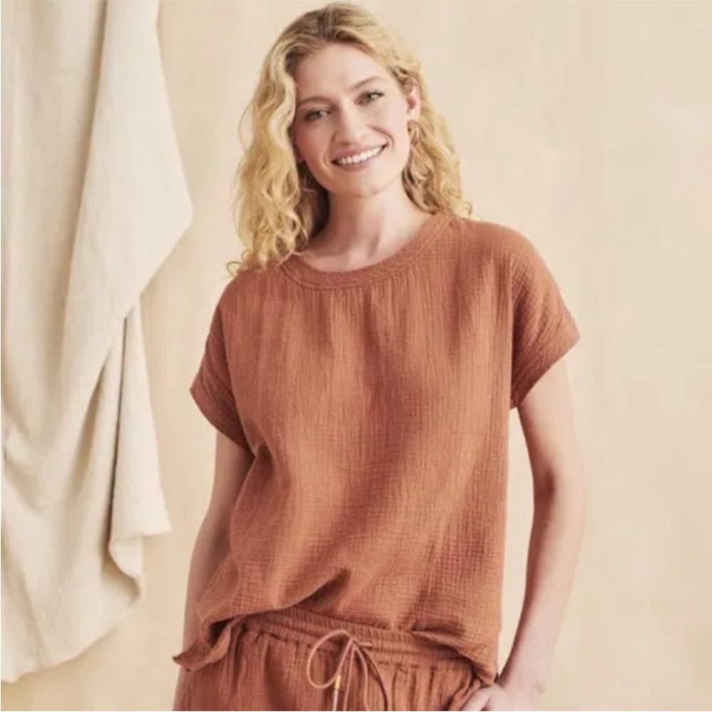 Faherty dream cotton gauze tee